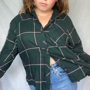 Oversized Green Flannel
